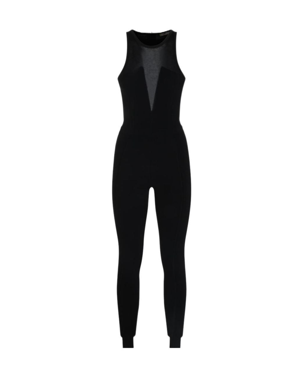 Elisabetta Franchi Black Knit Jumpsuit