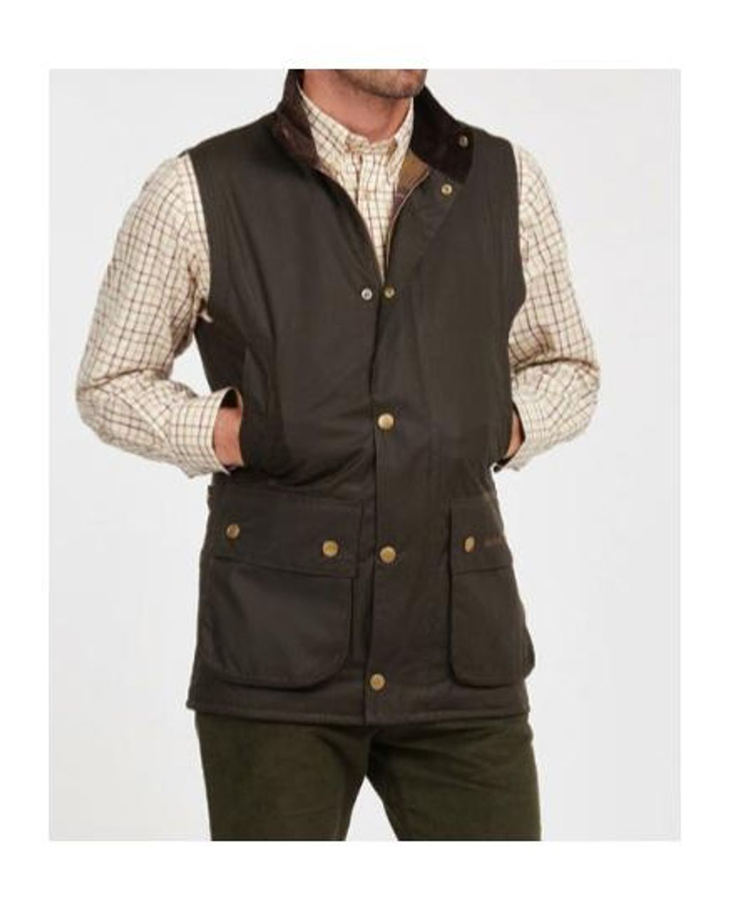 Barbour Black Waistcoat for men