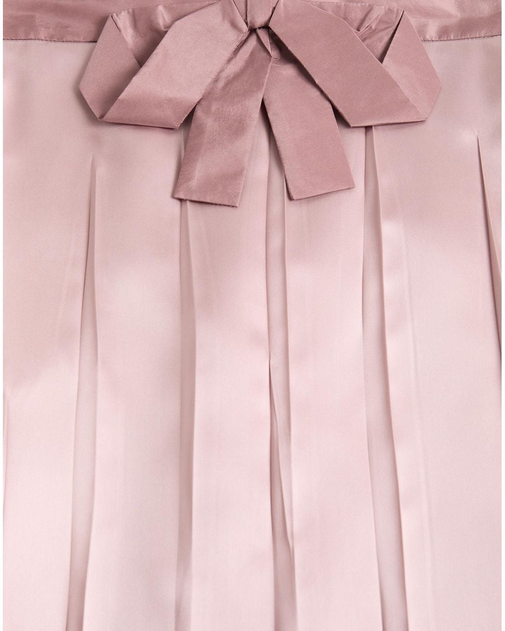 Valentino Pink Bow-Detail Midi Skirt