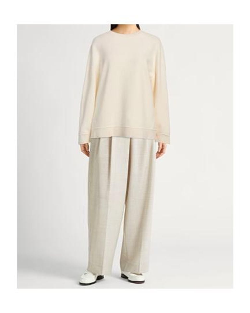 Max Mara Natural Long-Sleeved Knitwear