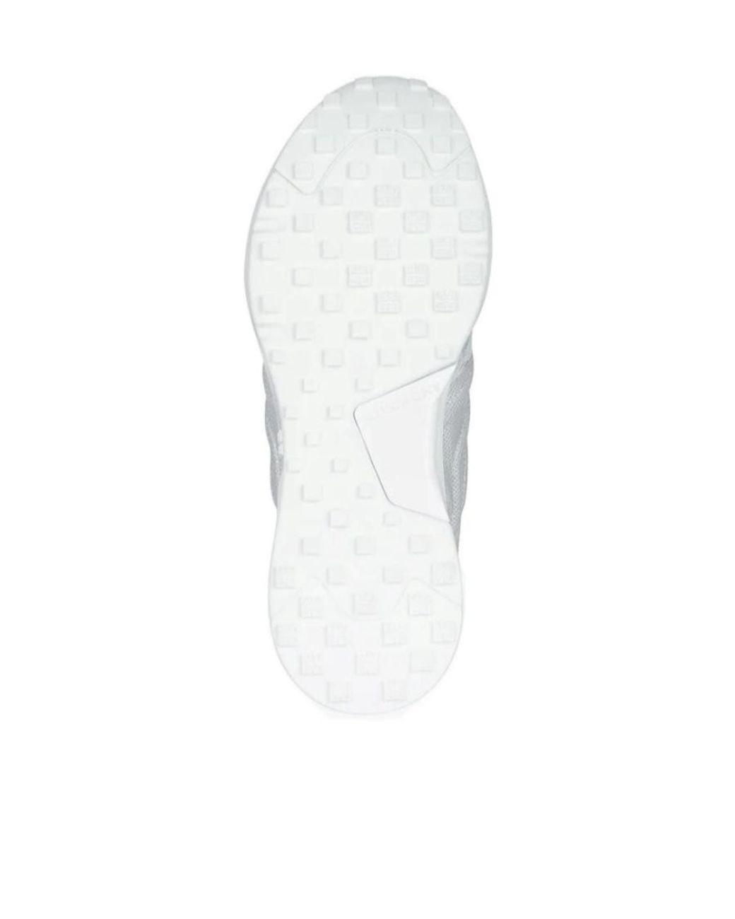 Givenchy White Metallic-Effect Leather Sneakers