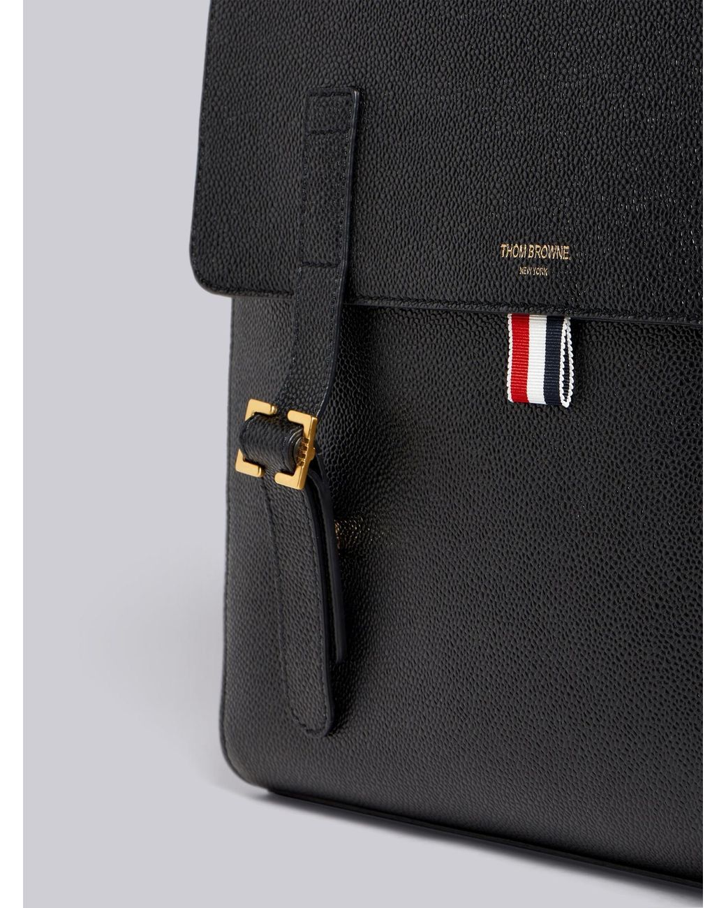 Thom Browne Black Rwb Structured Backpack for men