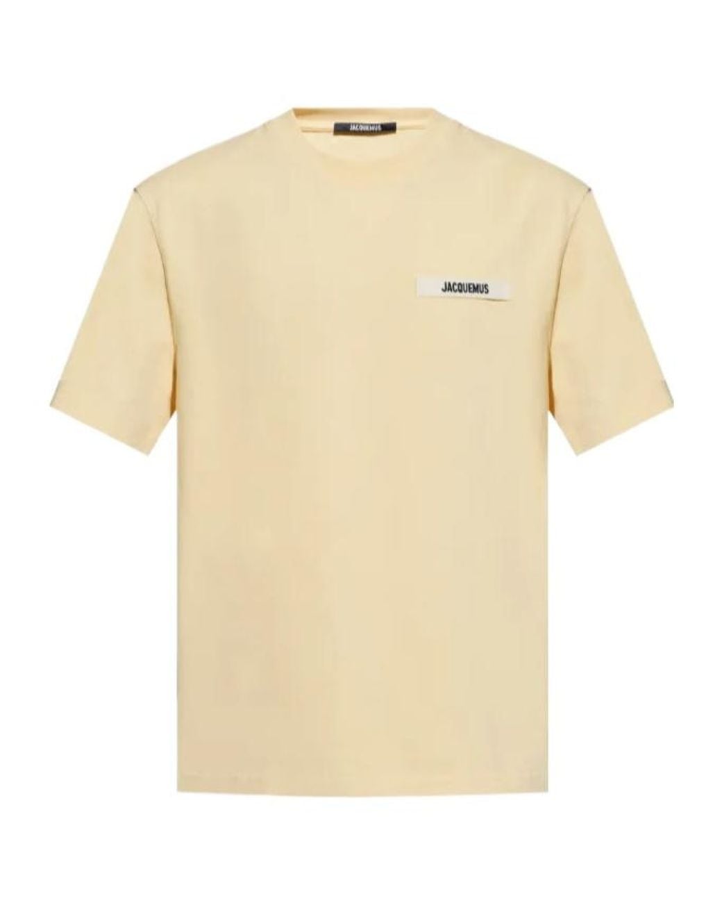 Jacquemus Natural Short-Sleeved T-Shirt for men