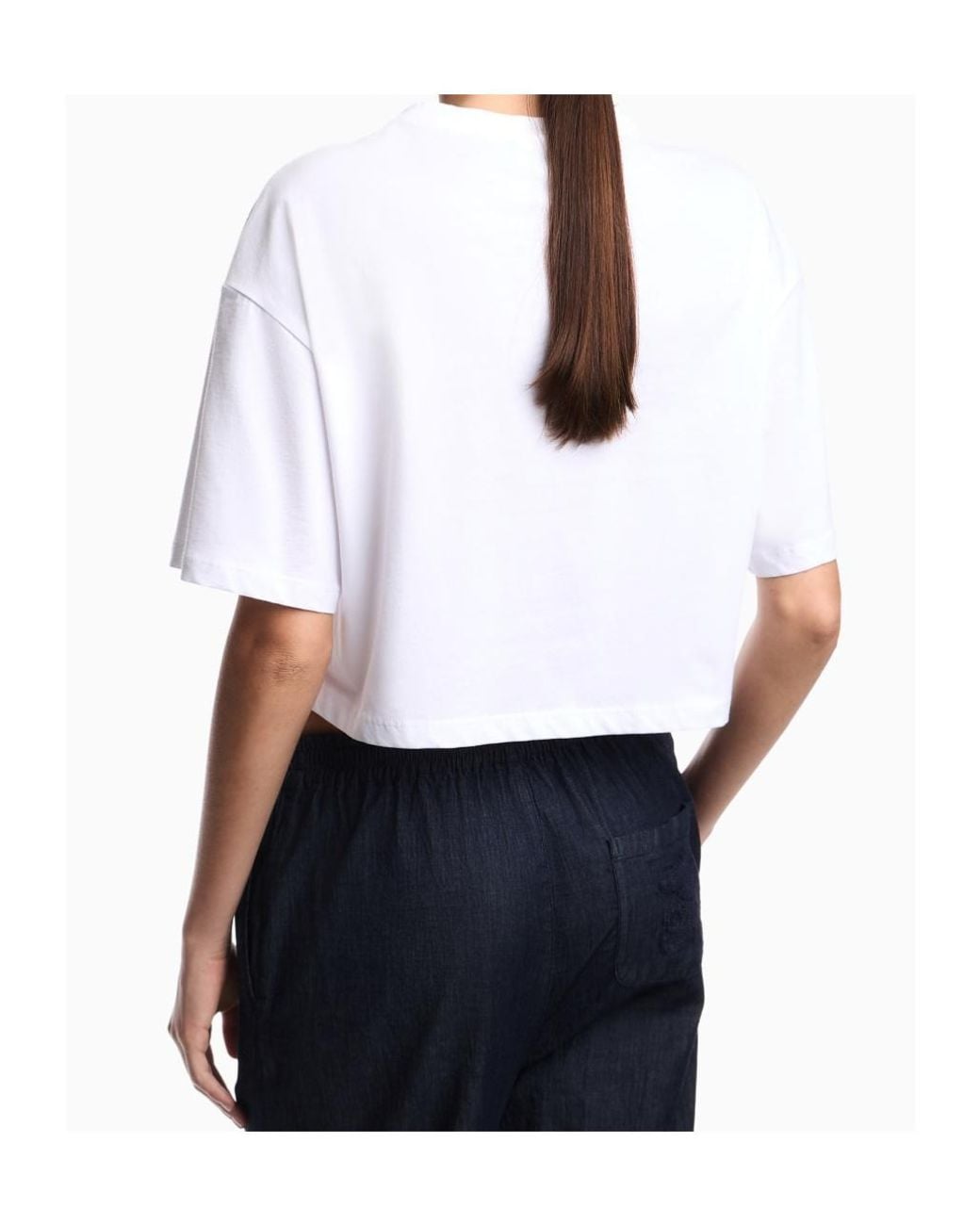 Emporio Armani White Crew-Neck T-Shirt