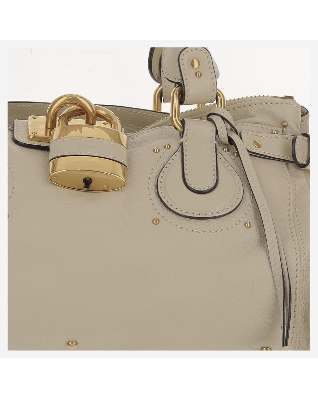 Chloé Natural Zipper Handbag