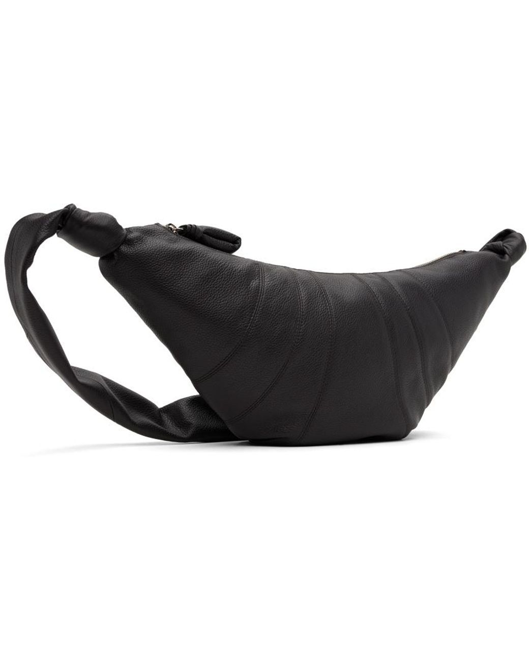 Lemaire Black Medium Croissant Crossbody Bag for men