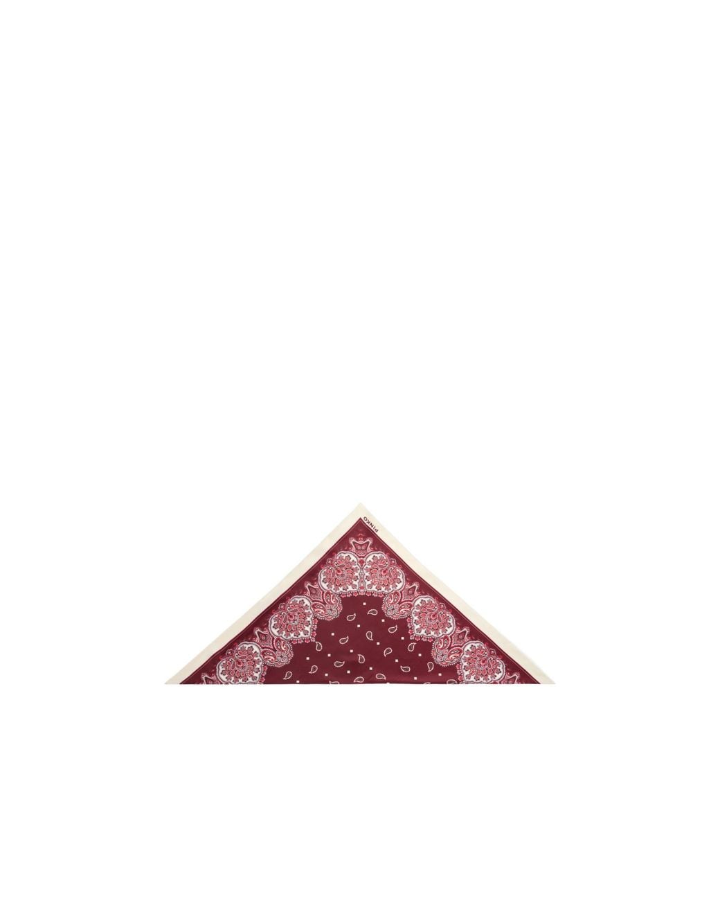 Pinko Red Floral Paisley Print Triangular Scarf