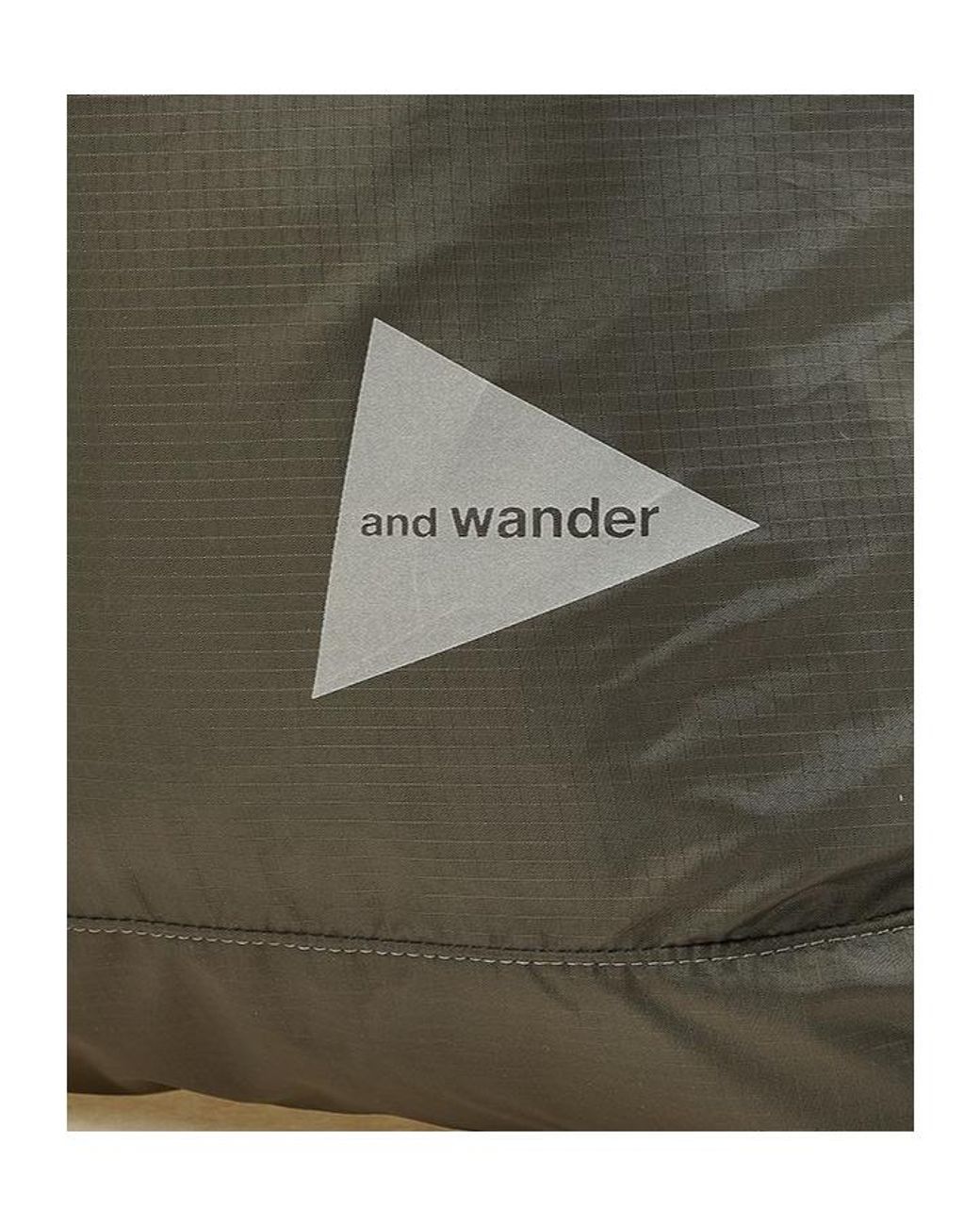 And Wander Green Drawstring Tote Bag for men
