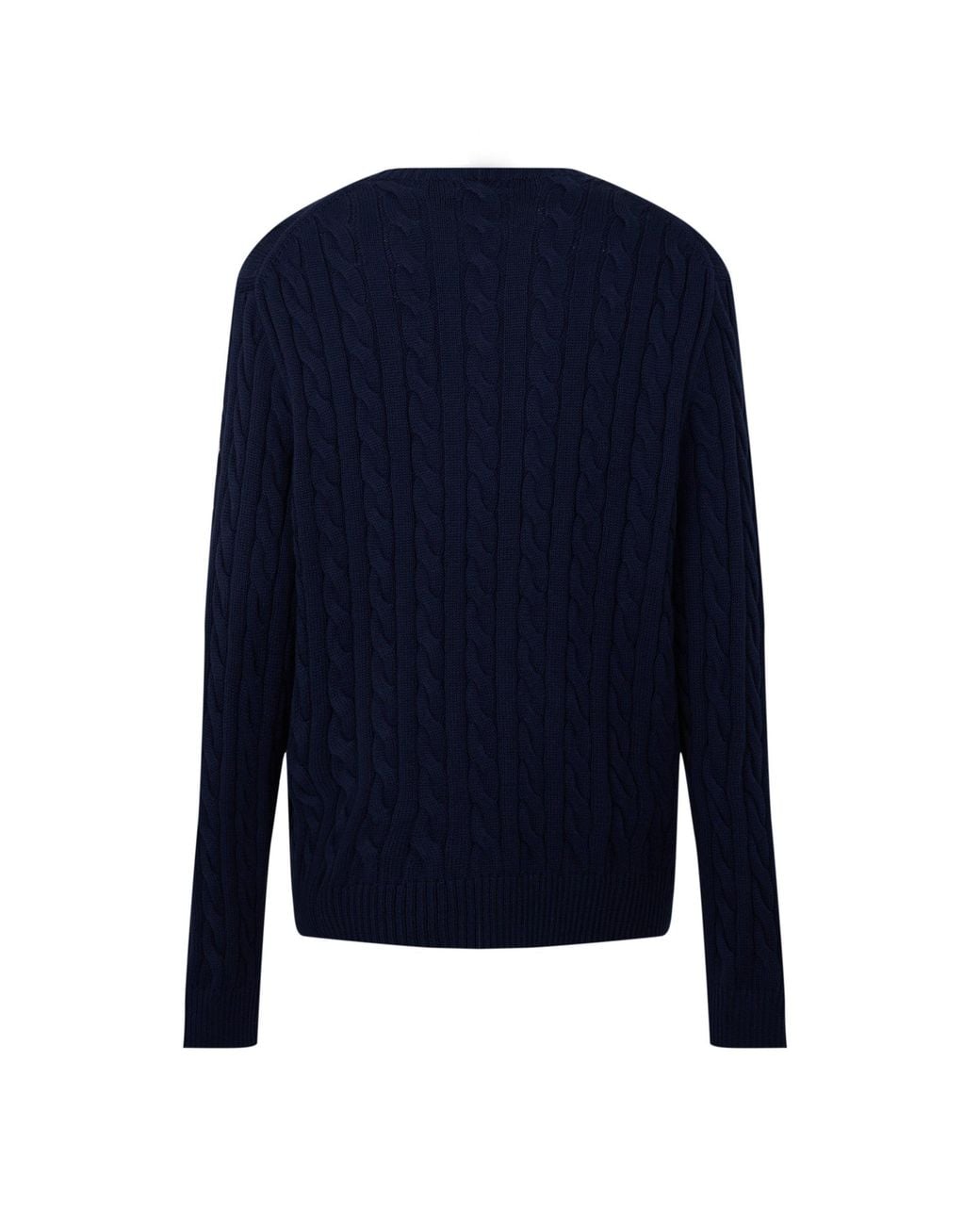 Polo Ralph Lauren Blue Crew Neck Long Sleeve Knit Sweater for men