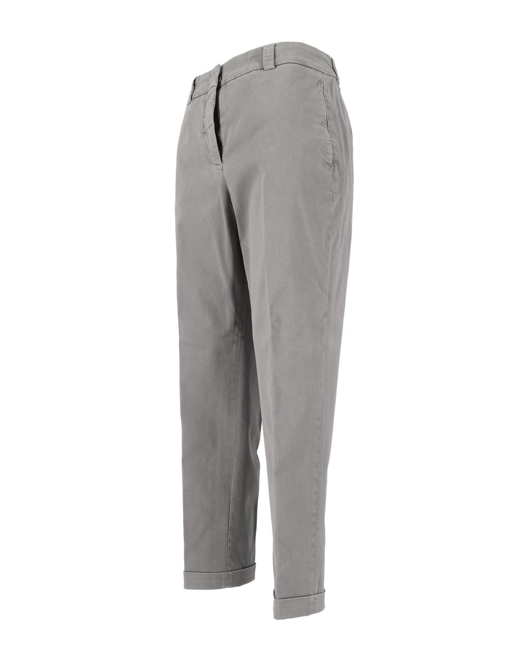 Peserico Gray Pleated Tailored Trousers