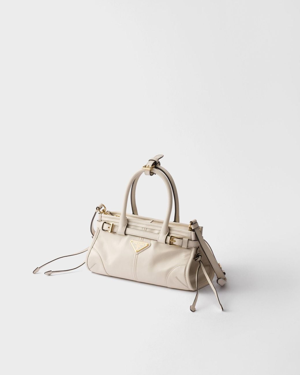 Prada Natural Bonnie Leather Mini Handbag