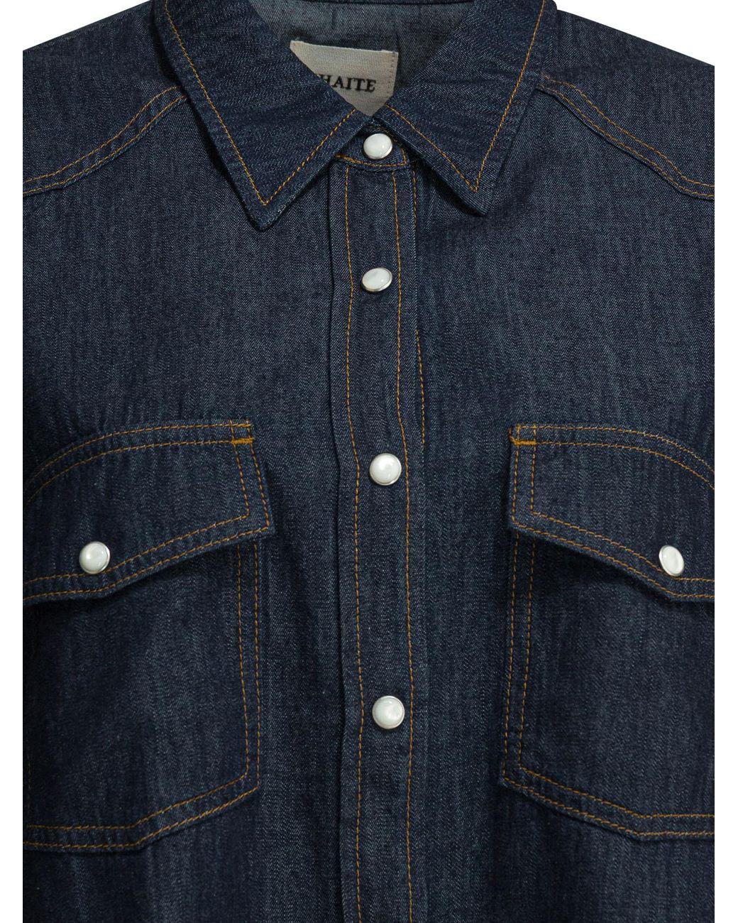 Khaite Blue Denim Shirt