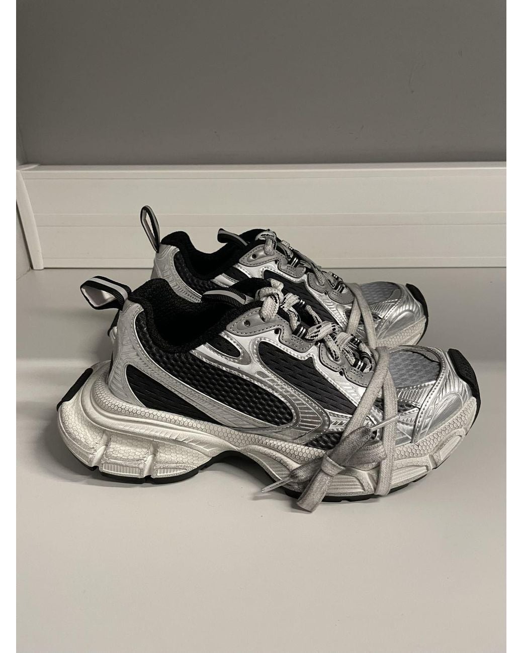 Balenciaga White 3Xl Gradient Lace-Up Sneakers
