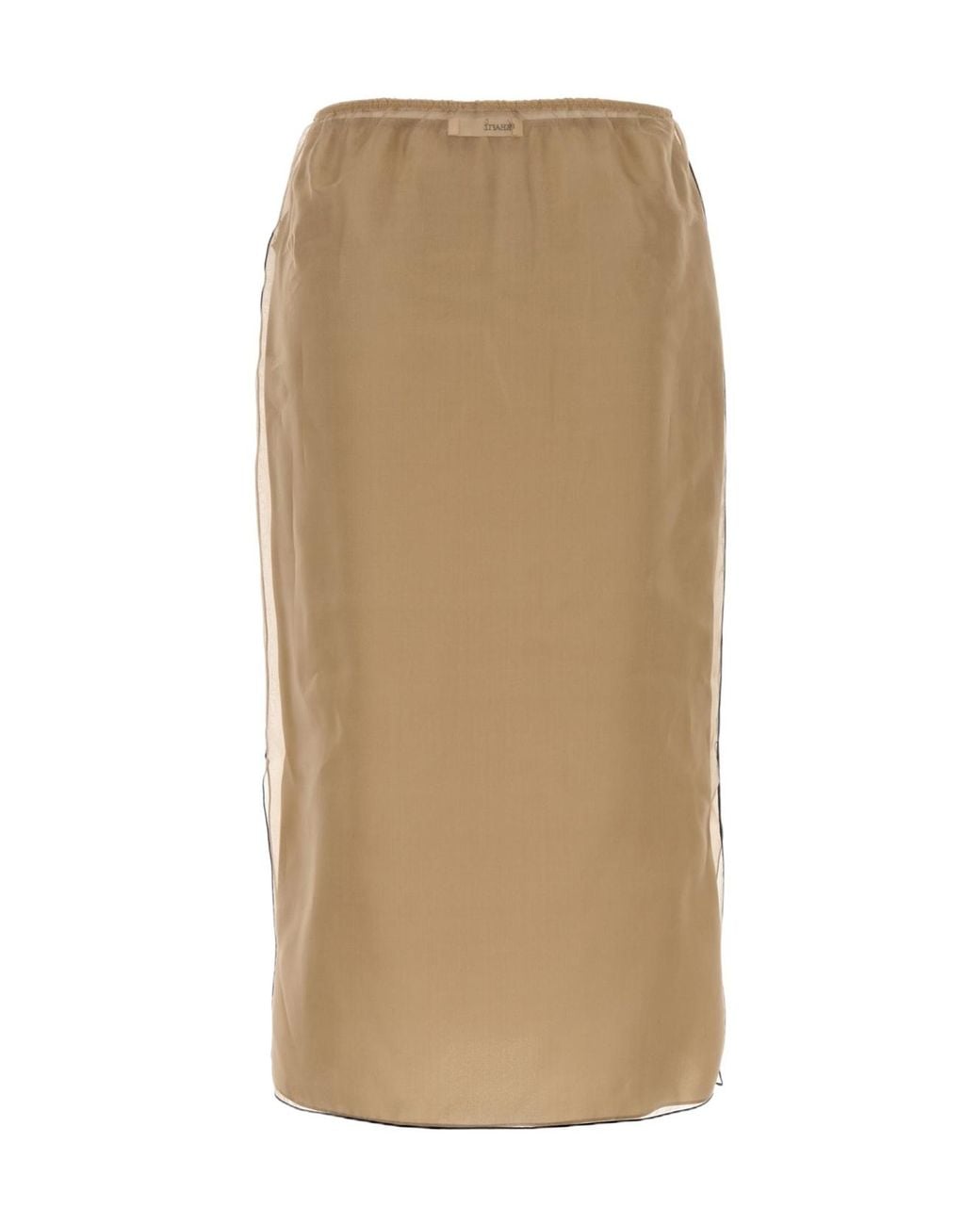 Khaite Natural Organza Midi Skirt
