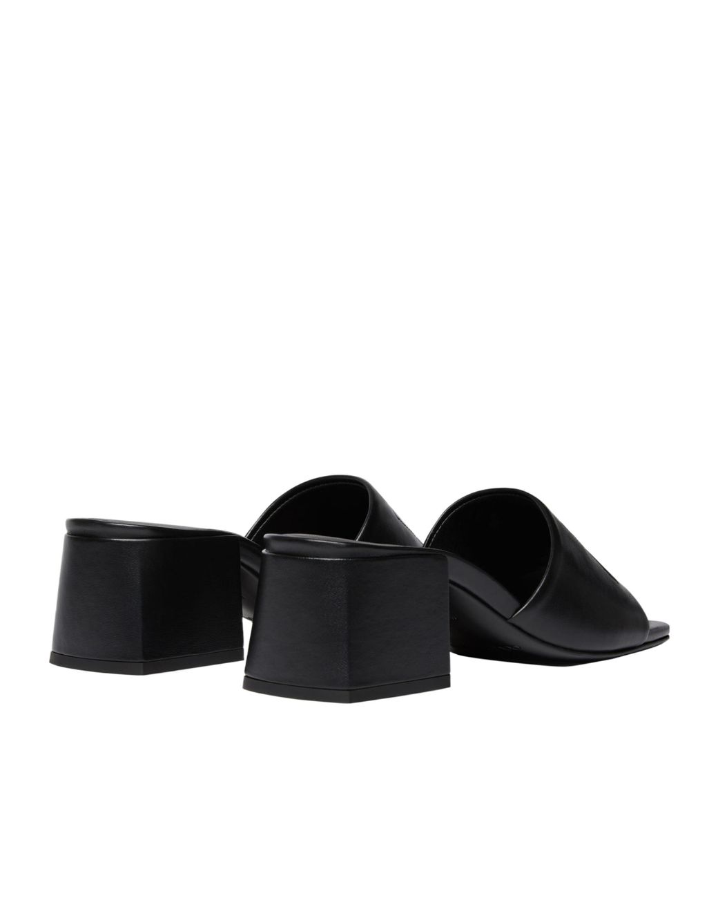 Courreges Black Courrèges Shadow Open-Toe Mules