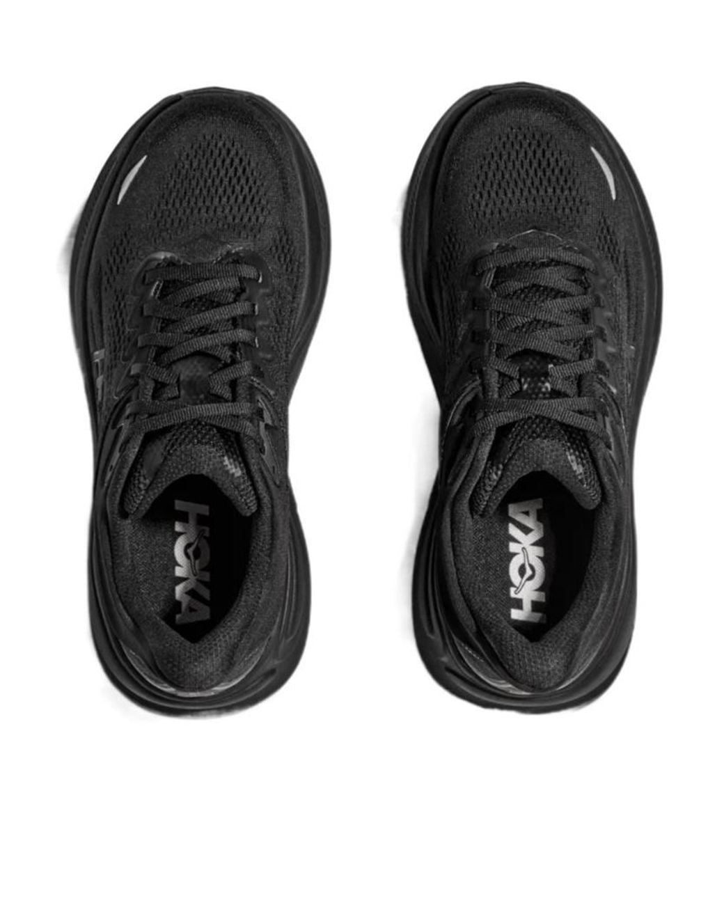 Hoka One One Black Bondi 9 Wide Running Shoes for men