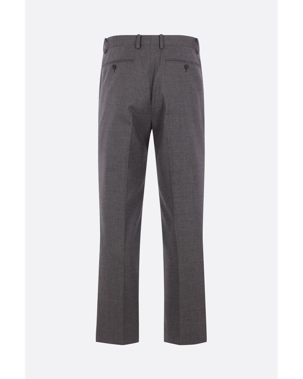 Auralee Gray Summer Twist Pora Slacks for men