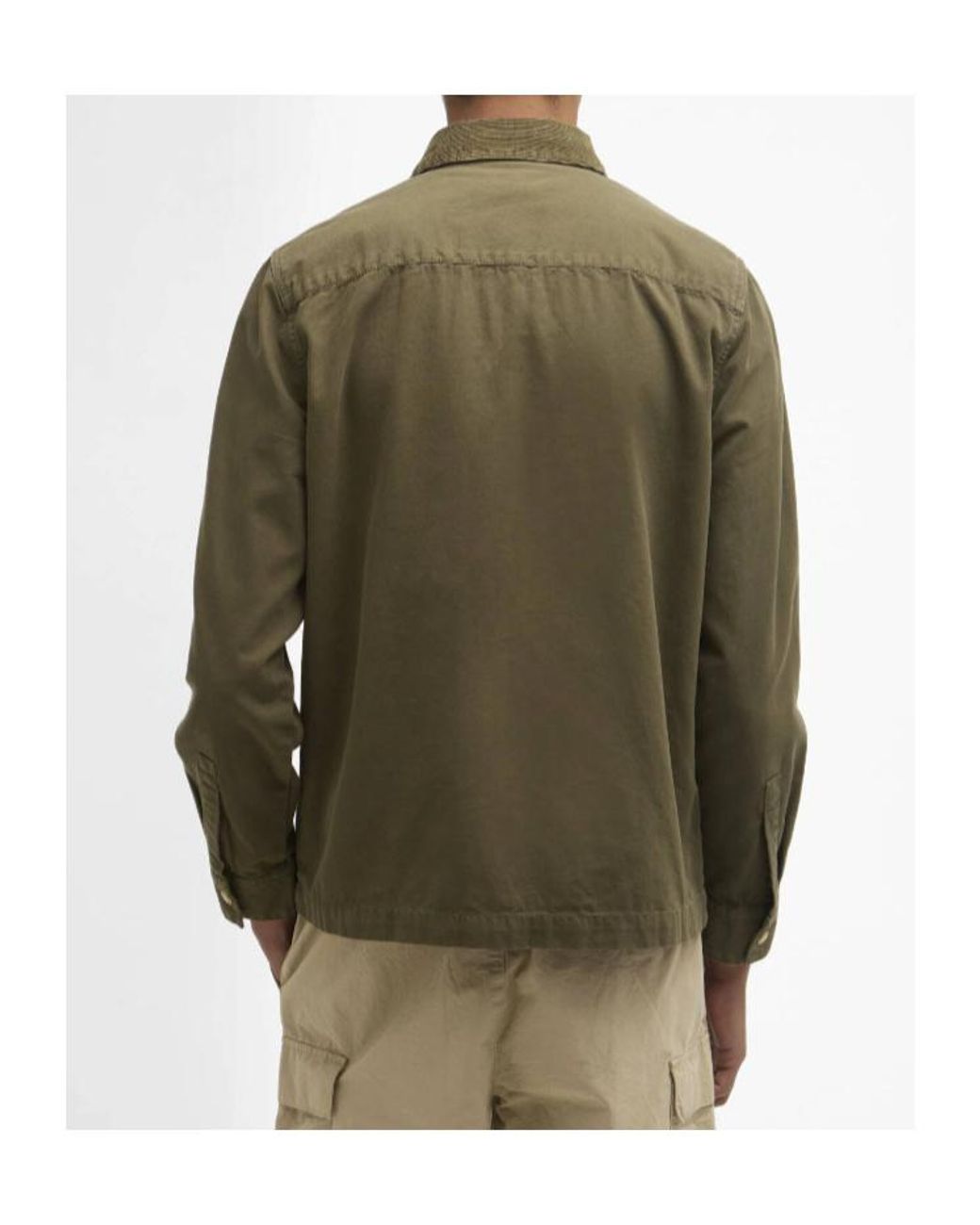 Barbour Green Declan Patch Overshirt for men