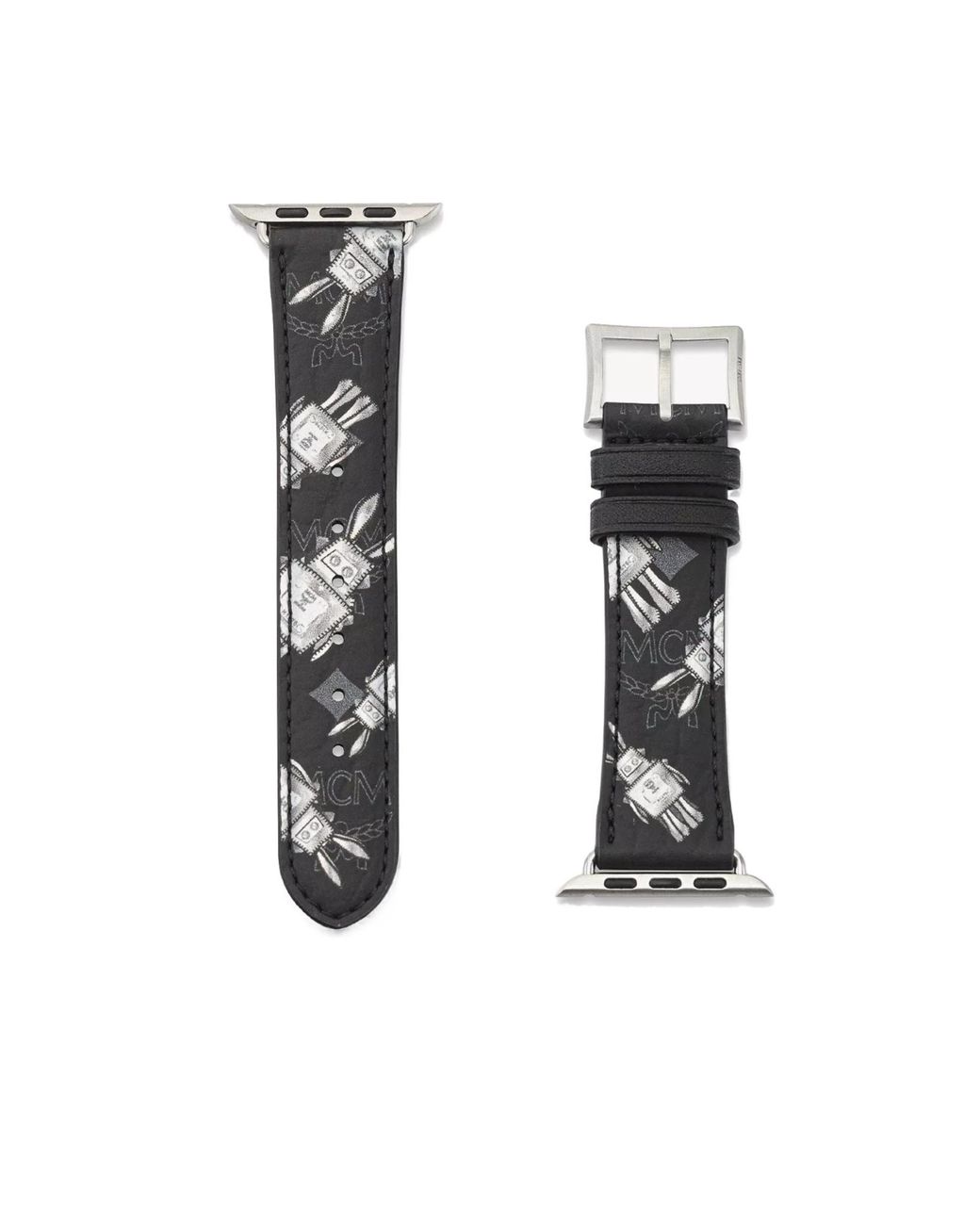 MCM White 42-49Mm Apple Watch Band for men