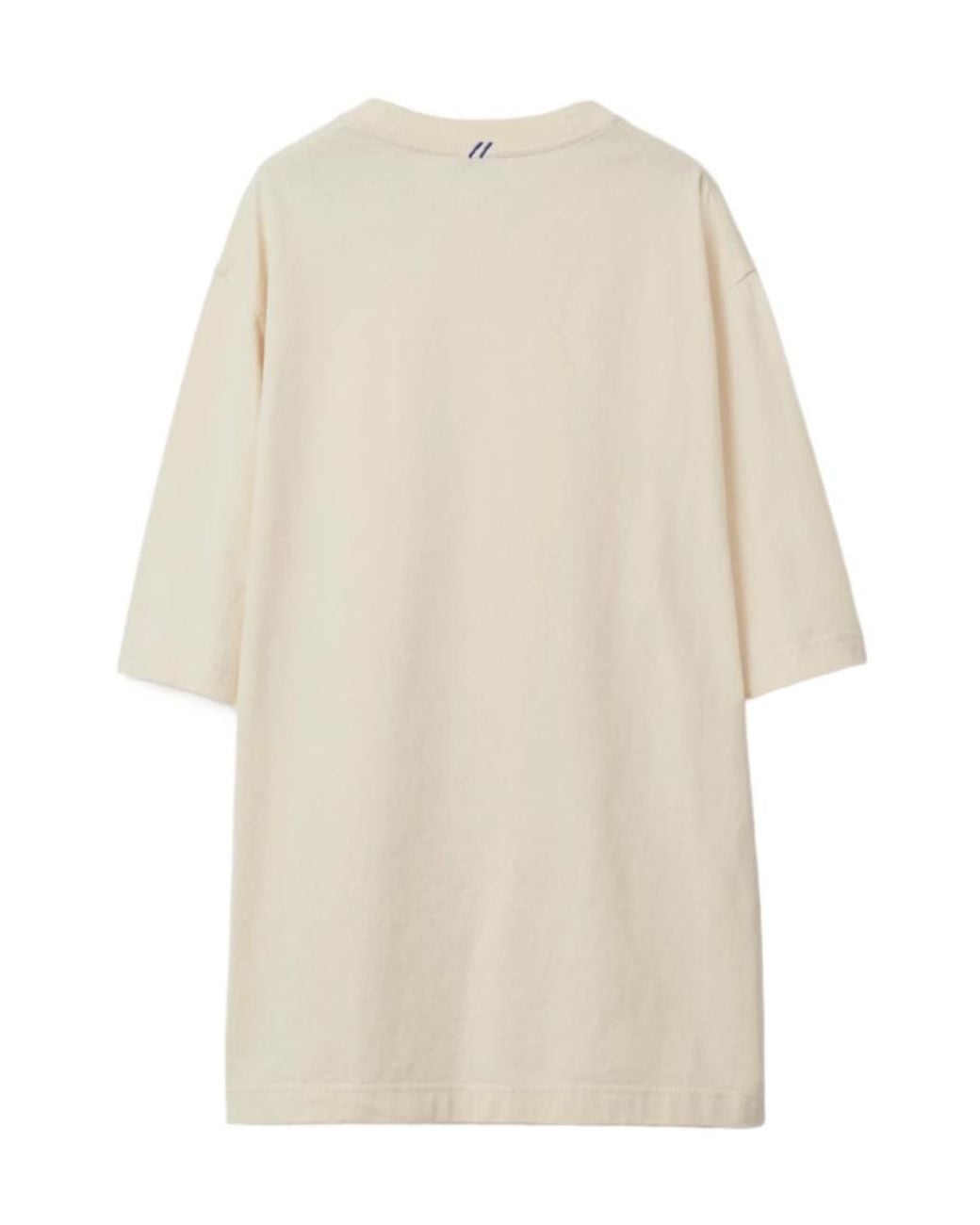 Burberry White Logo Patch Crewneck T-Shirt for men