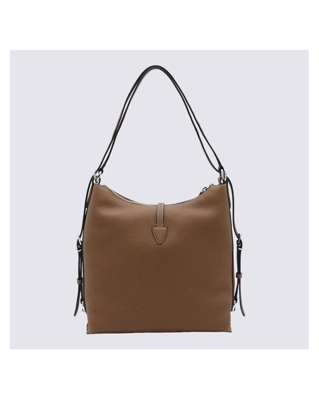 Tod's Brown T Logo Shoulder Bag