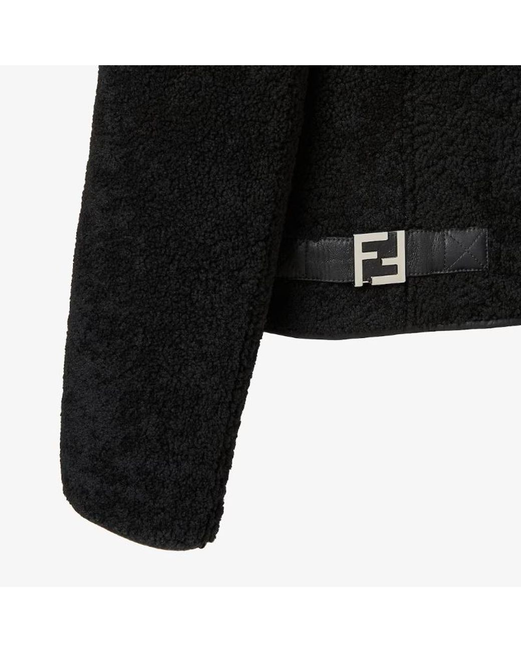 Fendi Black Shearling Reversible Blouson for men