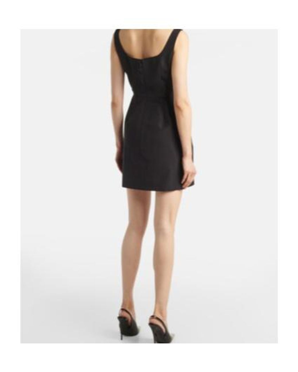 Carolina Herrera Black Embellished Silk Minidress