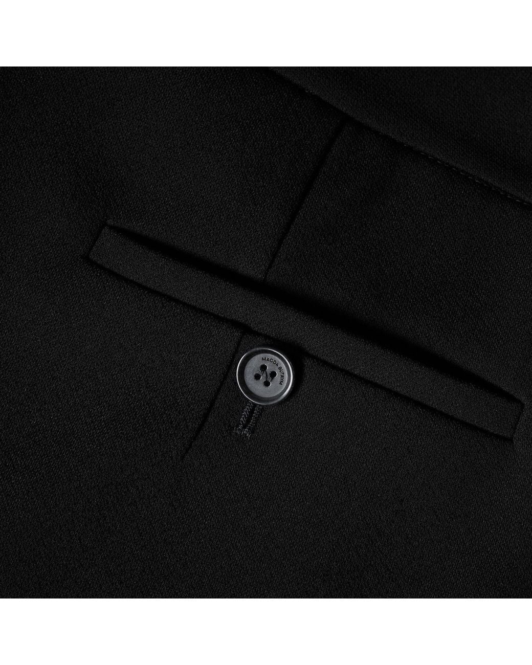Magda Butrym Black Solid Color Casual Pants