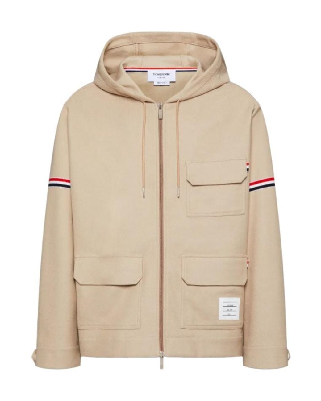 Thom Browne Natural Armband Oversized Parka for men