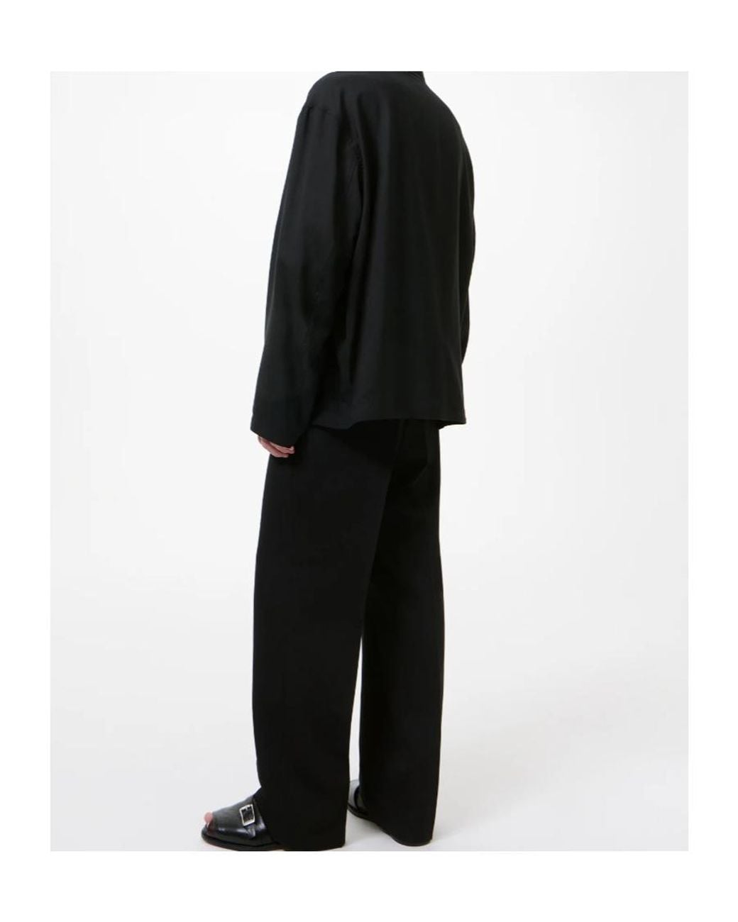Our Legacy Black Zip-Front Knitted Jacket for men