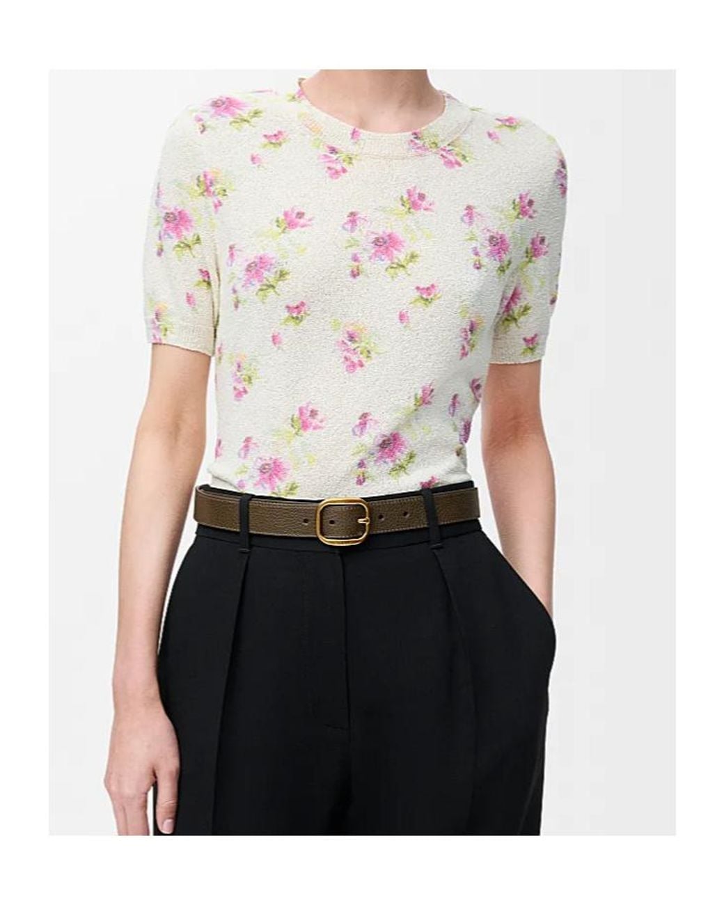 Loewe White Rounded Soft Belt