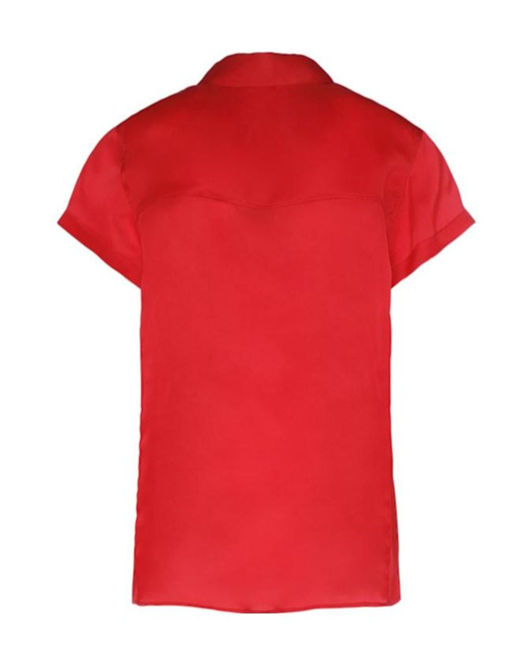 Khaite Red Keefe Silk Organza Shirt