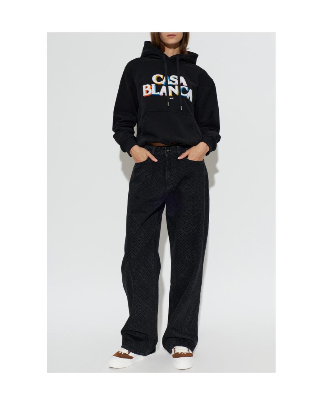 Casablanca Black Belt Loop Jeans