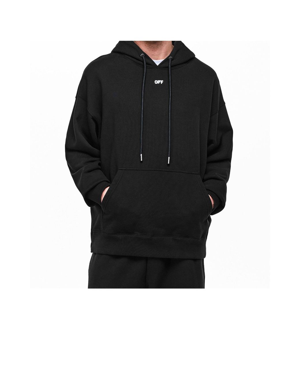 Off-White c/o Virgil Abloh Black Overhead Hoodie for men