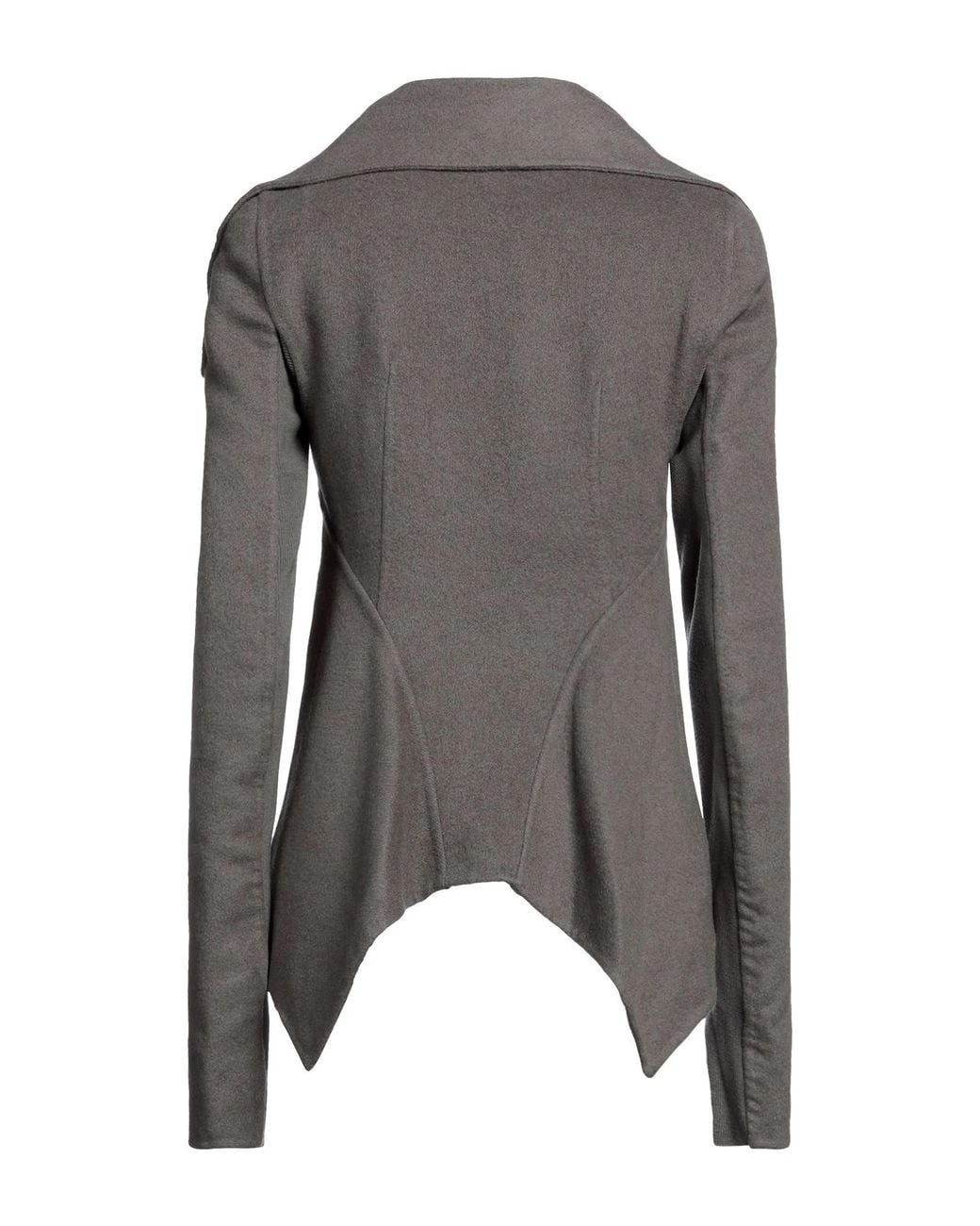 Rick Owens Black Minimalist Wool Jacket