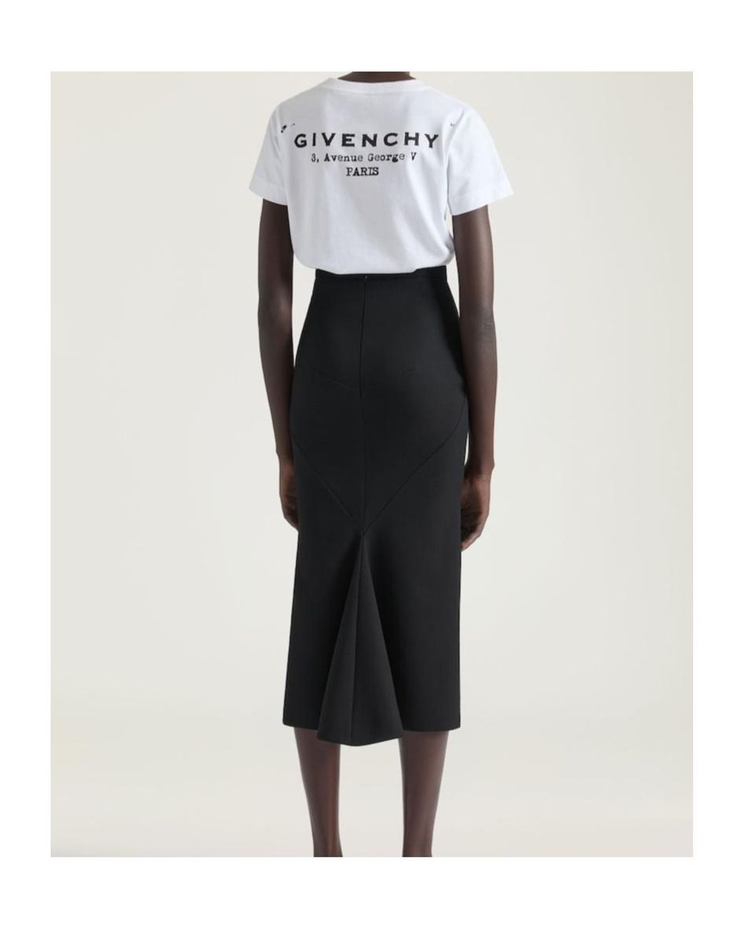 Givenchy Black Low Waisted Skirt