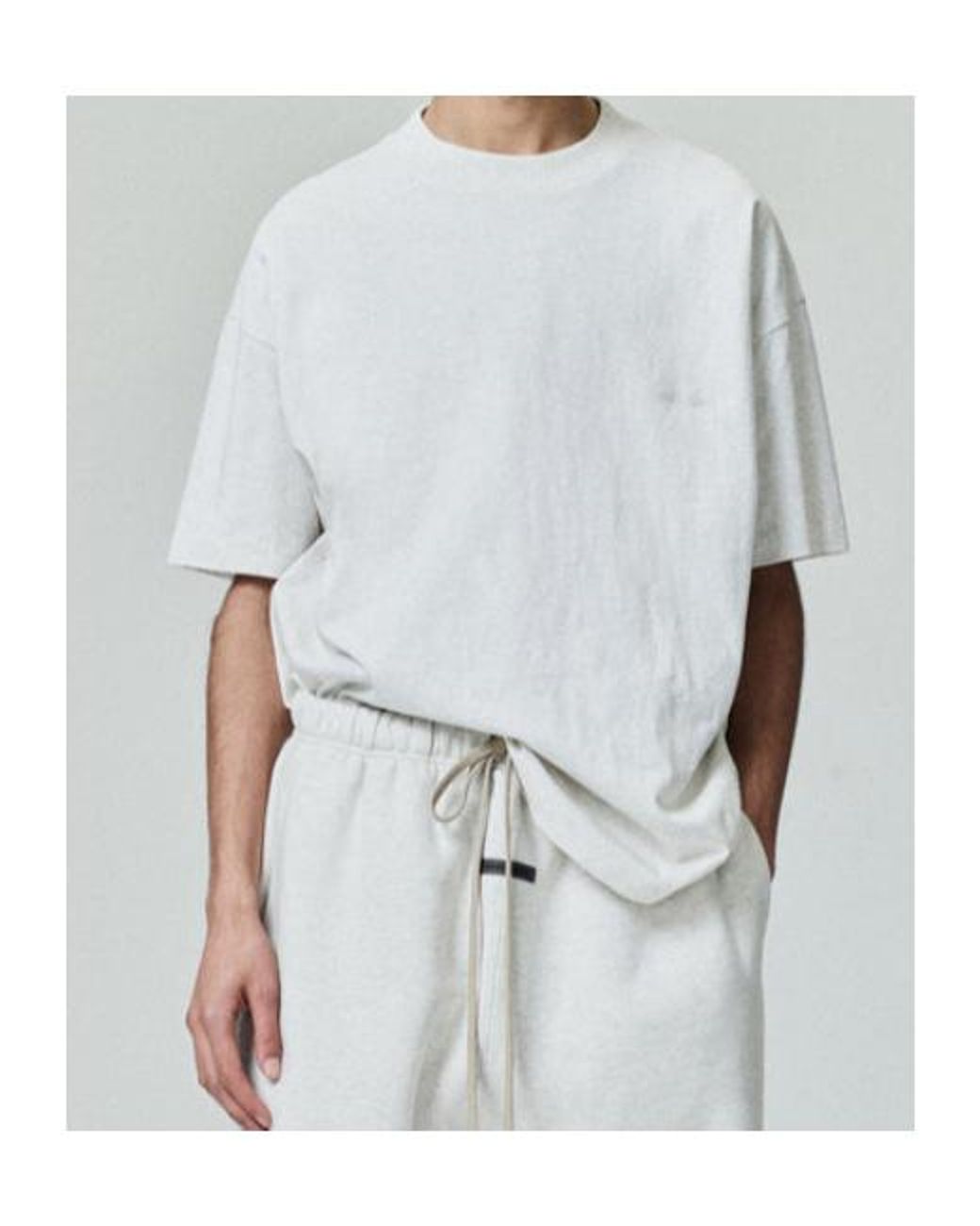 Fear Of God White Script Logo T-Shirt for men