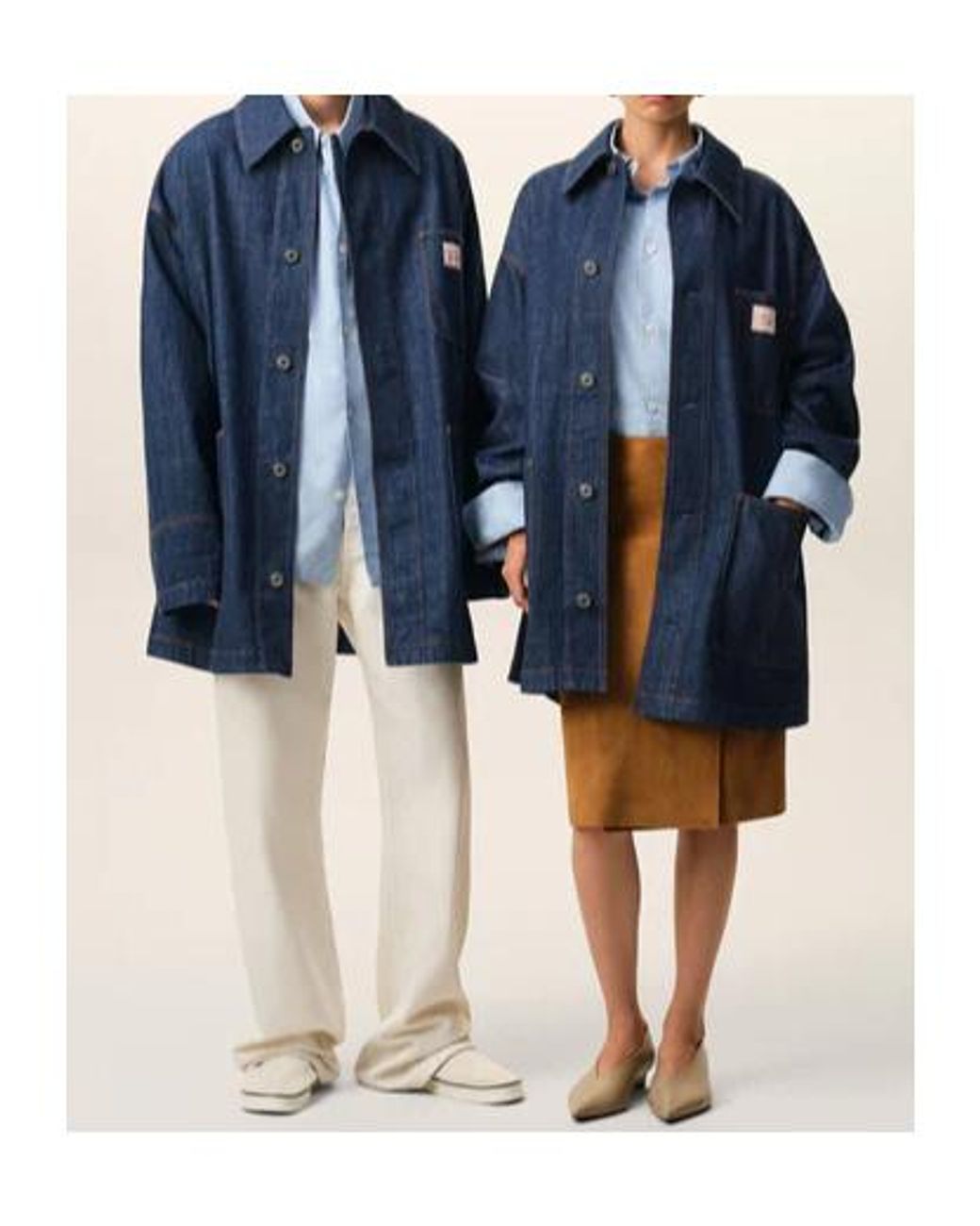 Ami Paris Ami Heritage Label Worker Jacket in Blue for Men | Lyst UK