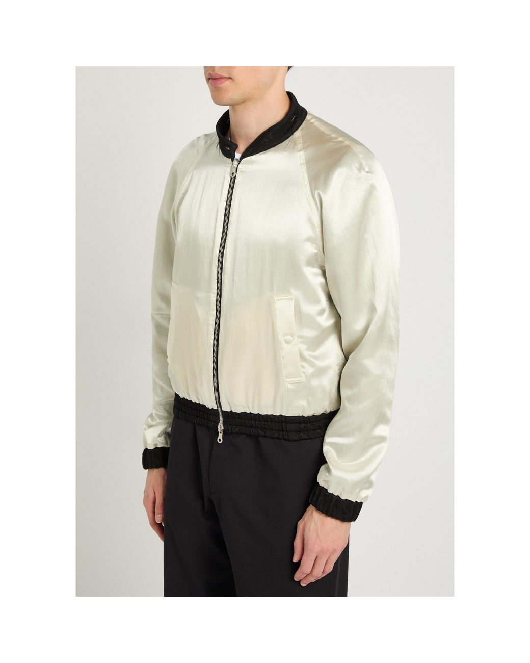 Dries Van Noten Black Reversible Patterned Jacket for men