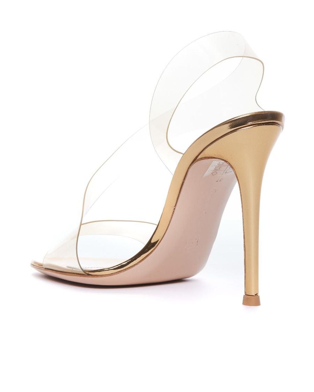 Gianvito Rossi White Metropolis Slingback Sandals
