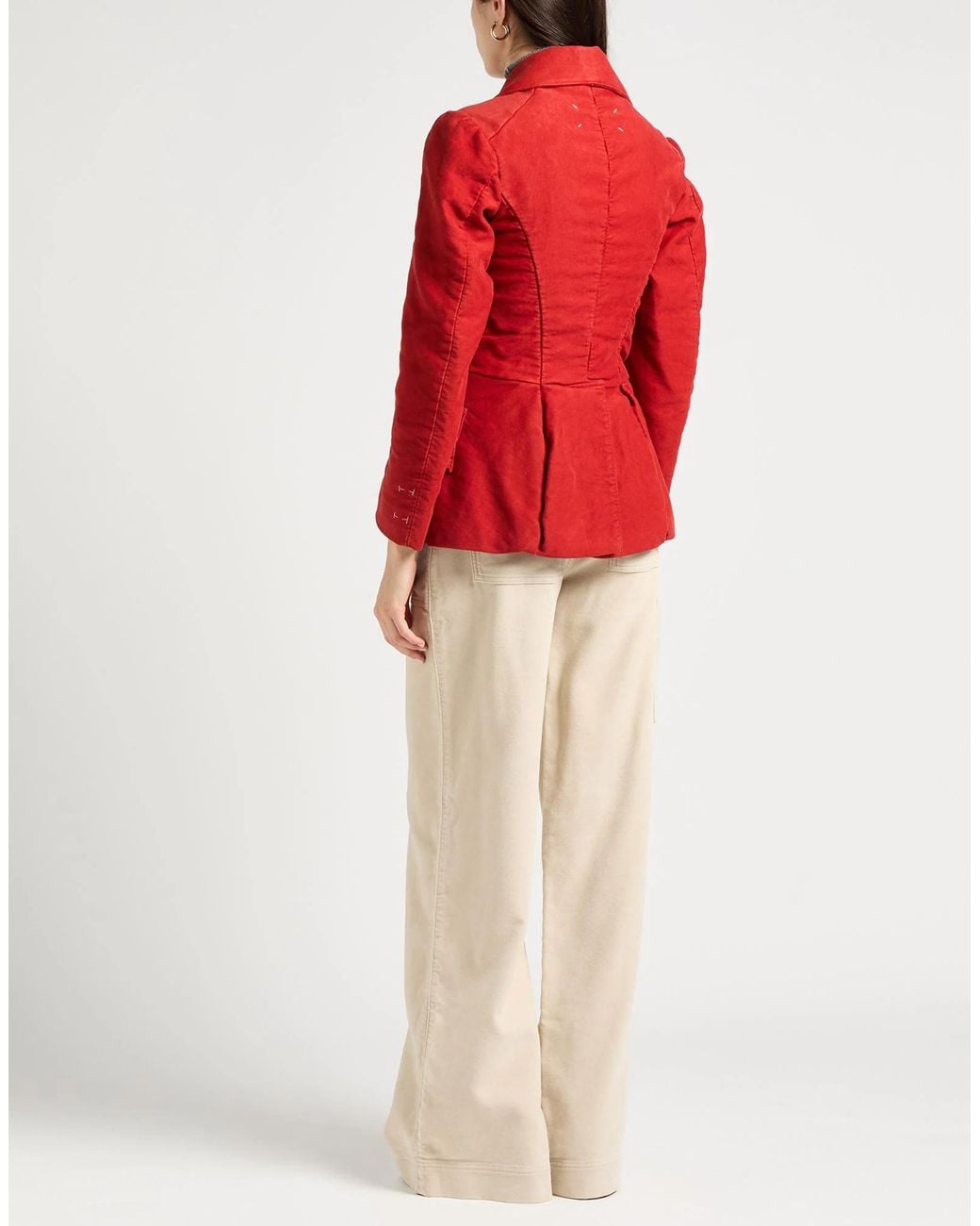 Maison Margiela Red Blazer Cotton