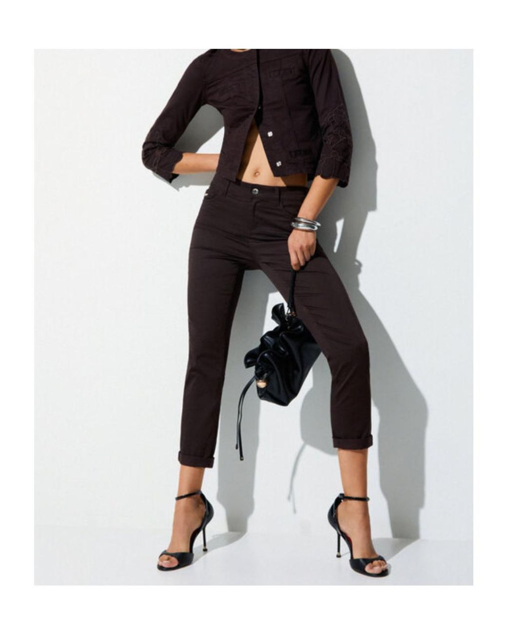 Liu Jo Red Regular-Fit Trousers