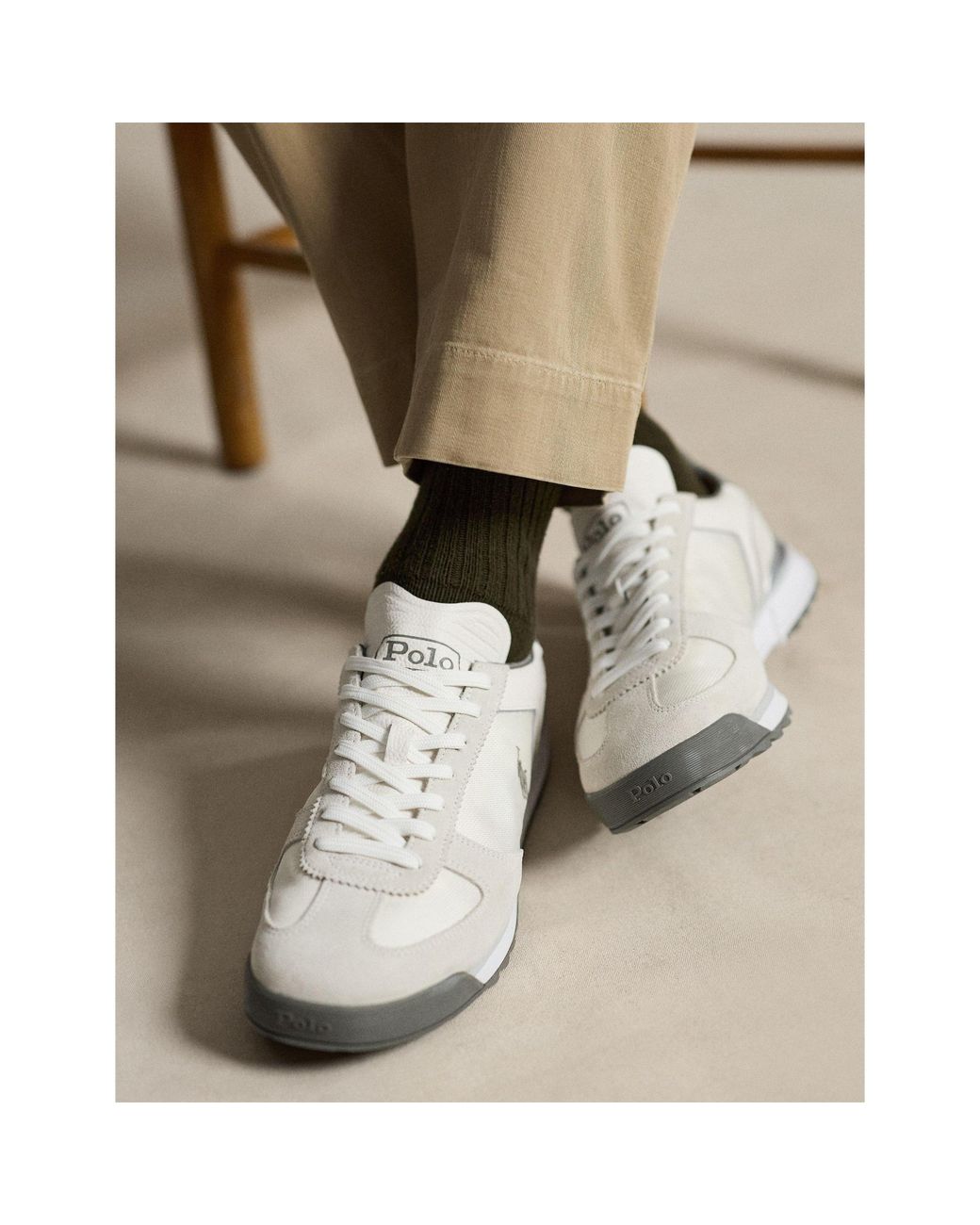 Polo Ralph Lauren White Low-Top Trainers for men