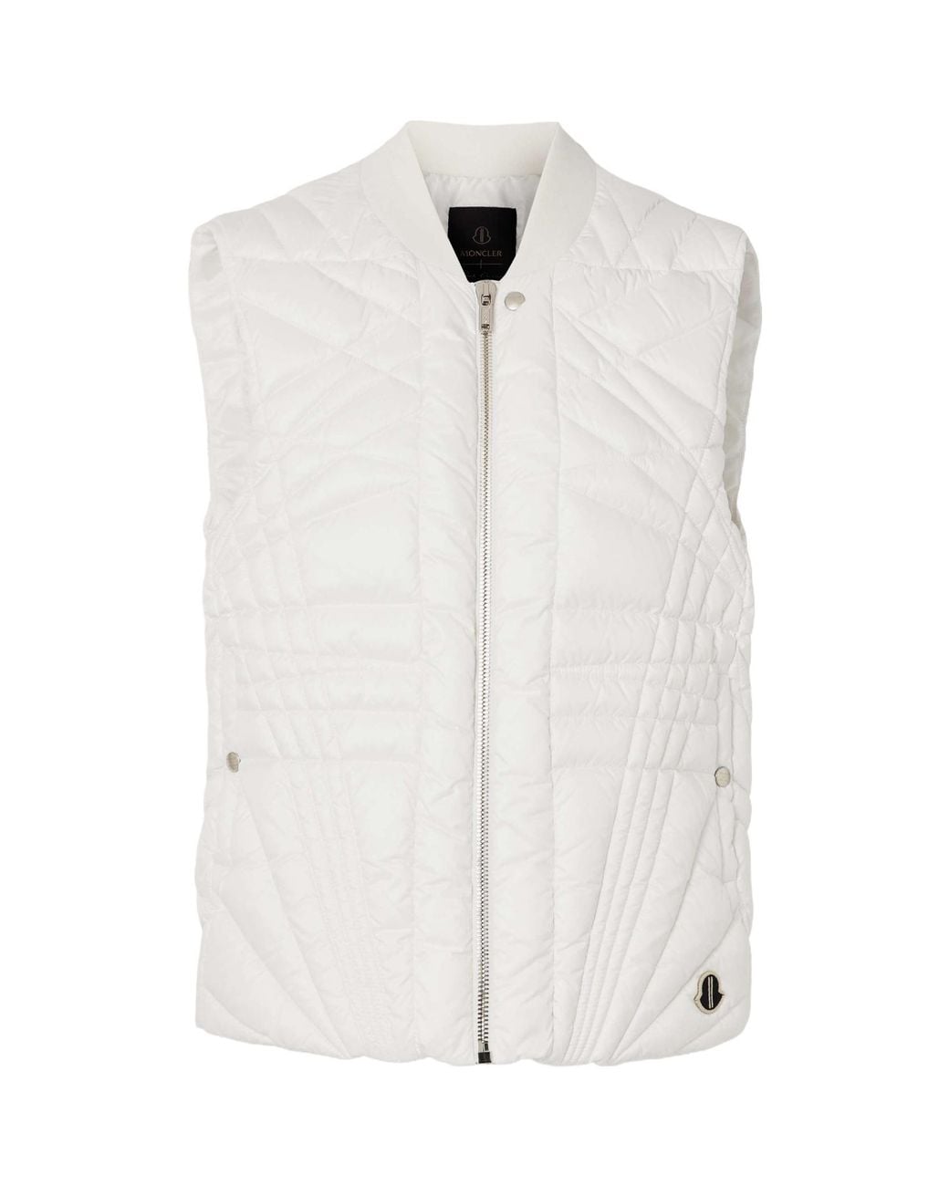 Rick Owens White Sleevless Down Vest