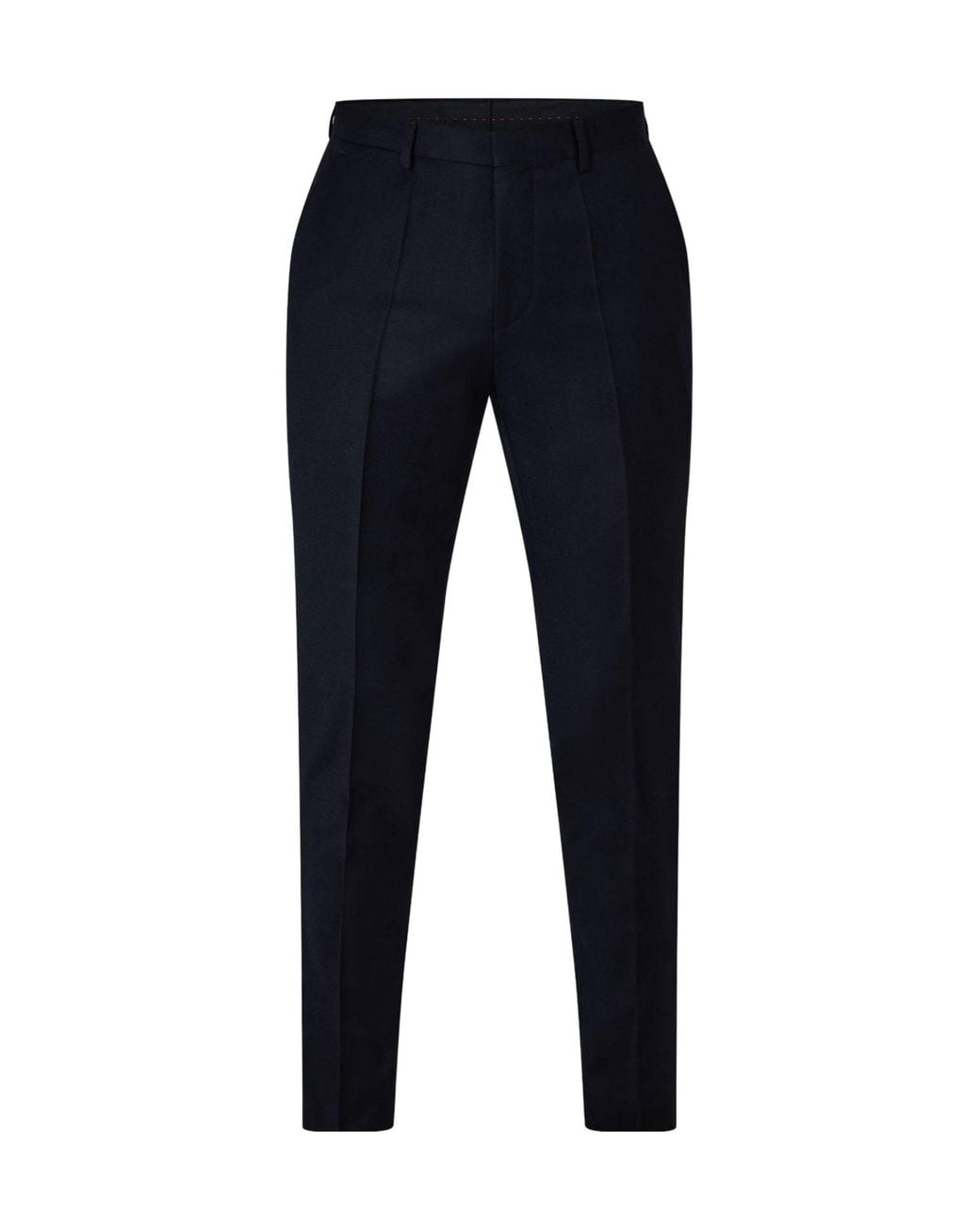 Boss Blue Solid Color Casual Trousers for men