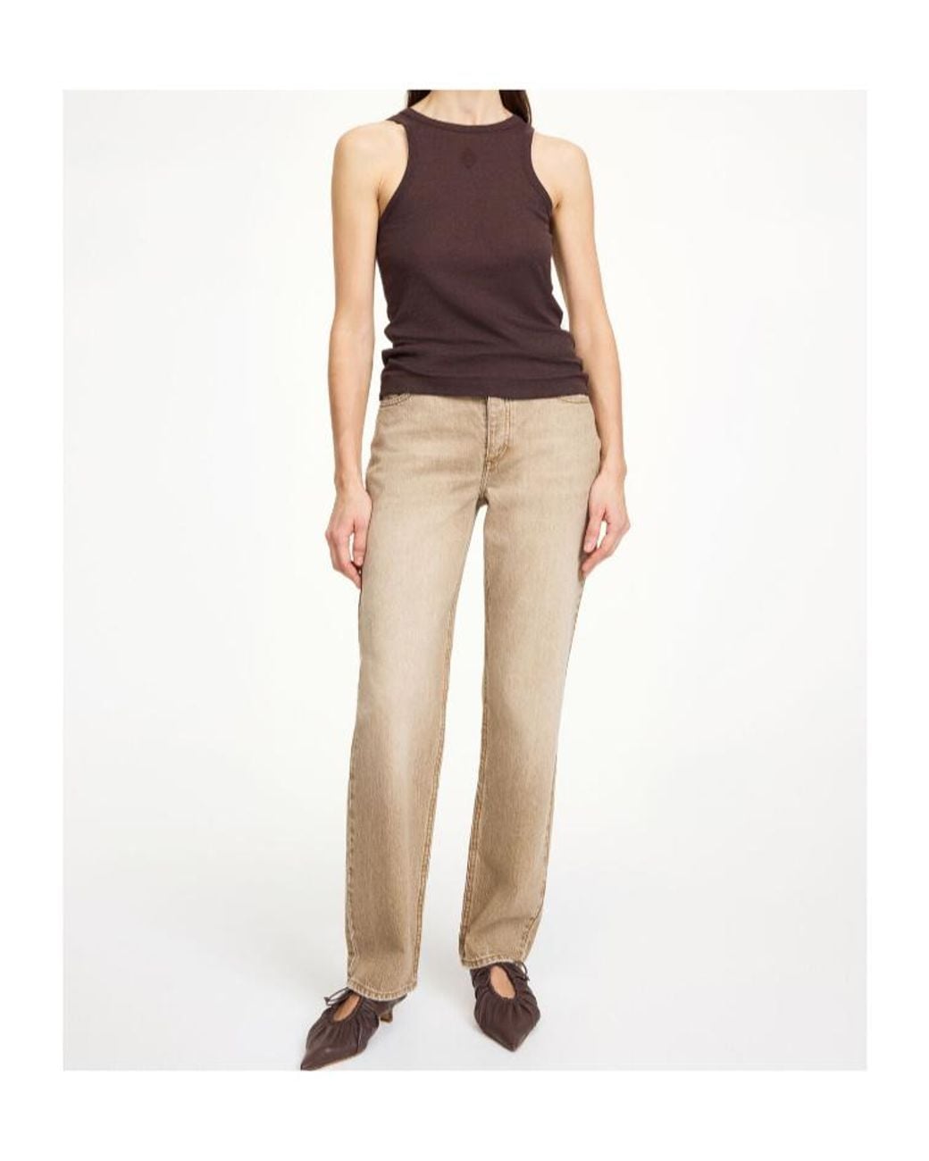 By Malene Birger Natural Chicago Straight-Leg Jeans