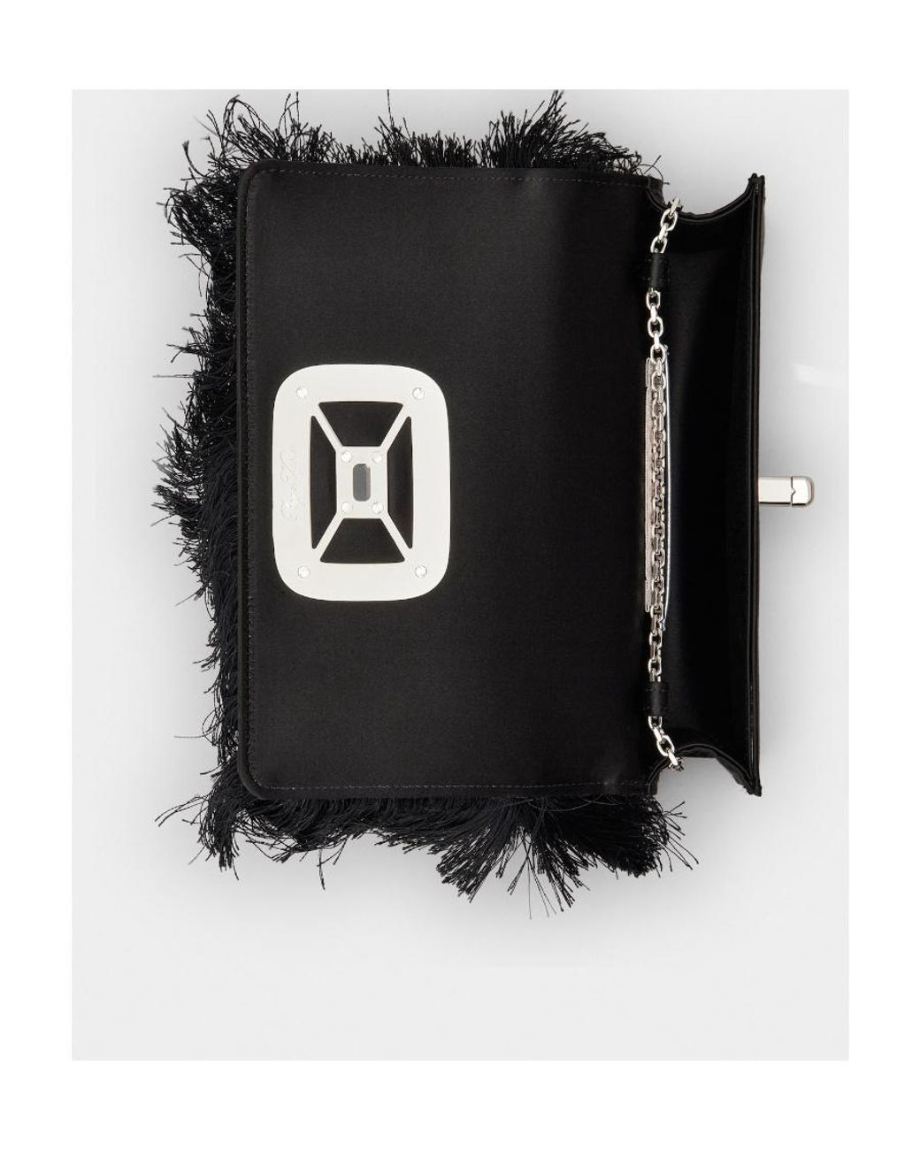 Roger Vivier Black Chain Shoulder Bag