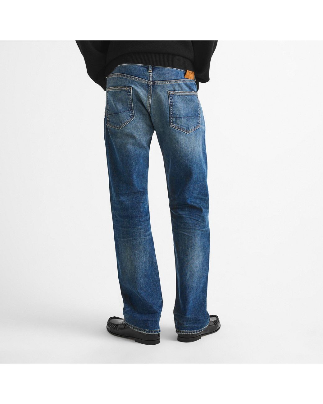 Tom Ford Blue Faded Straight Jeans for men