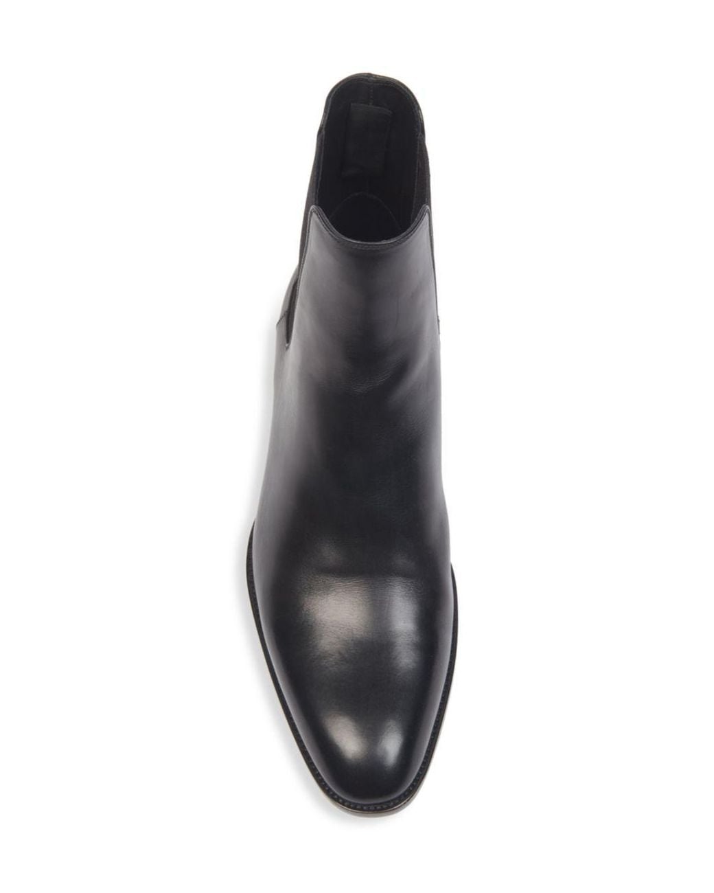 Saint Laurent Black ワイアット チェルシー ブーツ for men