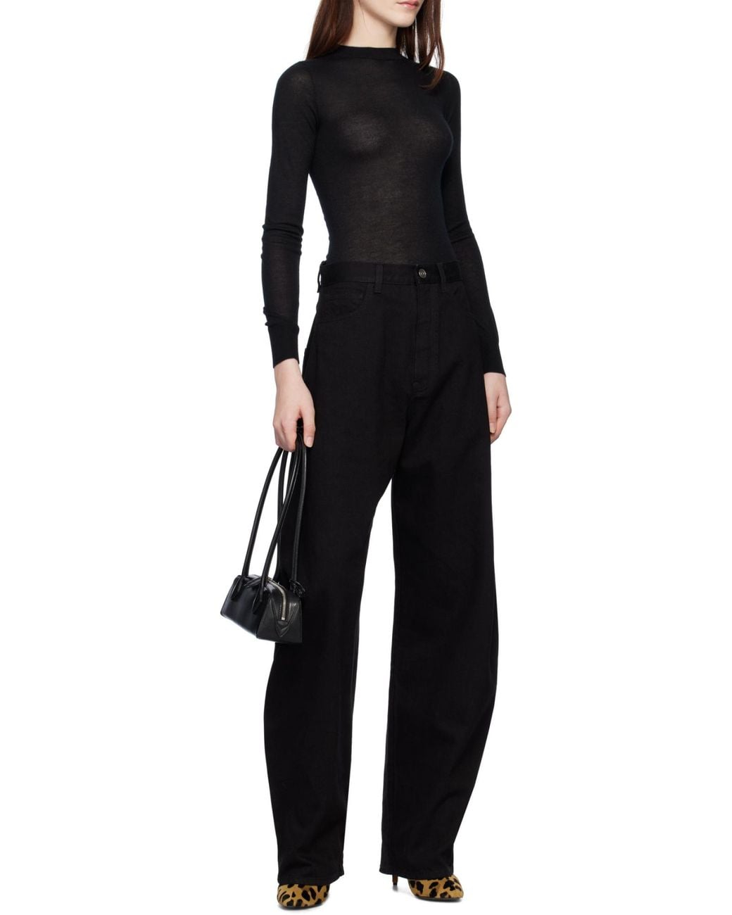 Alaïa Black Alaïa Le Teckel Small Shoulder Bag